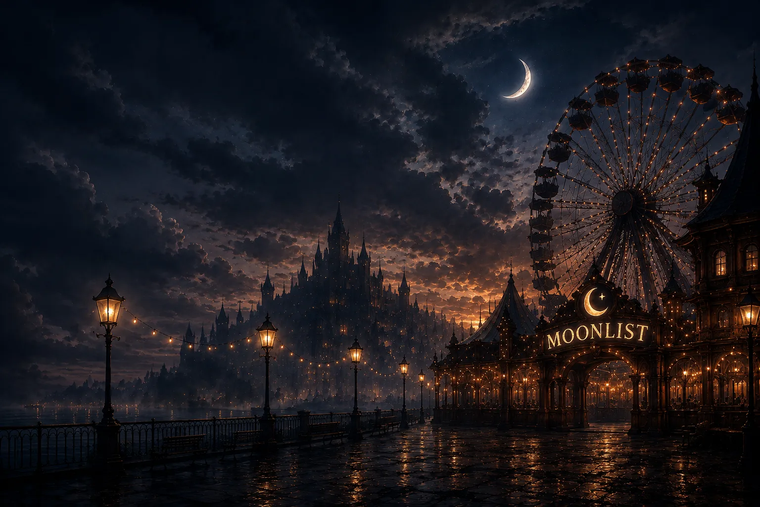 Кінематографічний фон Moonlist
